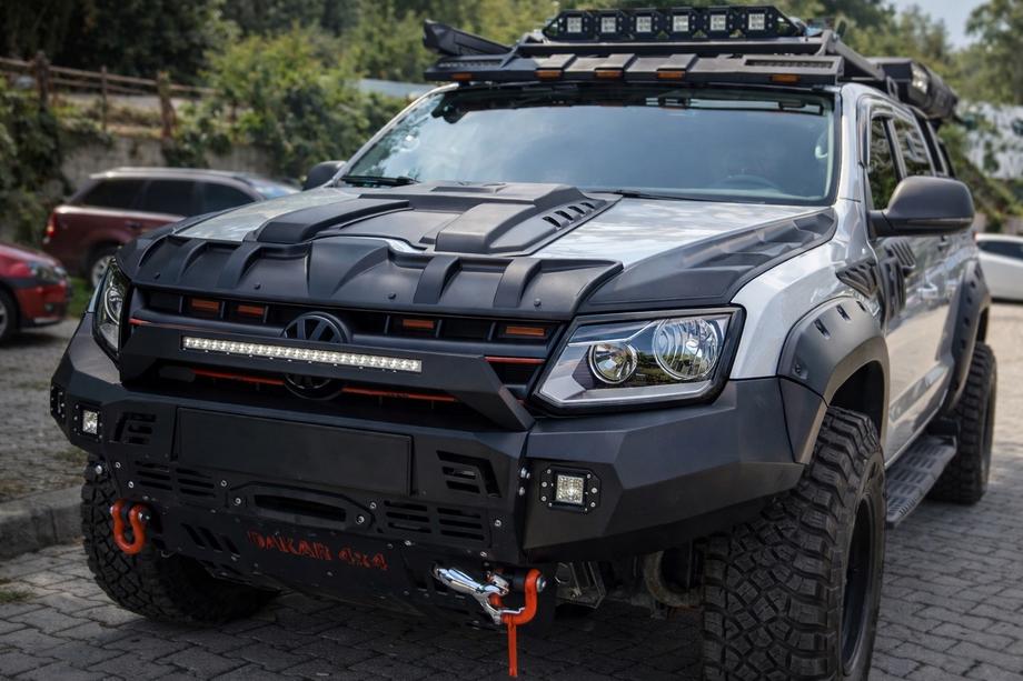 Volkswagen Amarok 2010–2022 Motorkap afdekset DRAGON (3-delig) Image