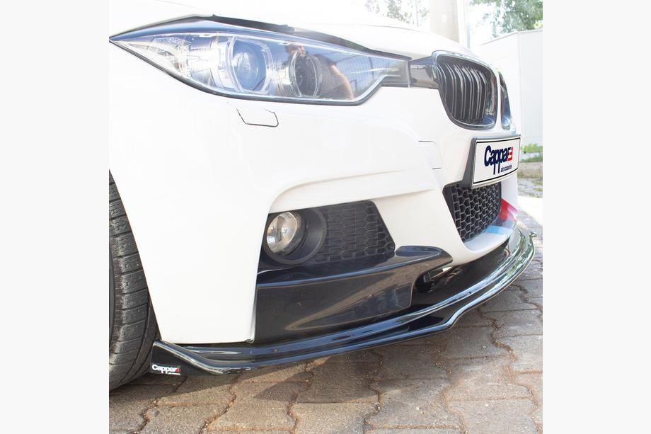 BMW 3 Serie F30/F31 2012–2019 EuroCap voorbumperlip (zwart, voor M-Performance) Foto 2
