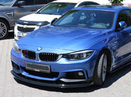 BMW 4 Serie F32/F33/F36 2012–2020 Front bumper lip spoiler voor M-Sport (zwart) foto 1
