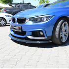BMW 4 Serie F32/F33/F36 2012–2020 Front bumper lip spoiler voor M-Sport (zwart) foto 2