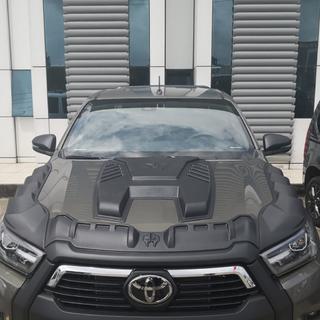 Motorkapcover (2021+, ABS) Toyota Hilux 2015– foto 3