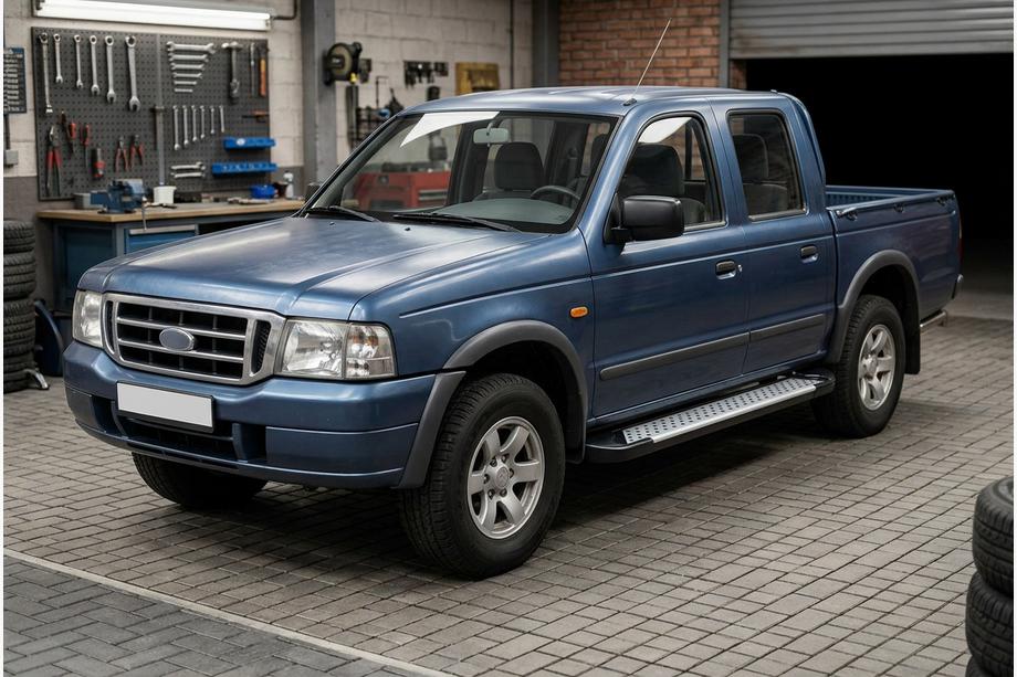 Ford Ranger 2002–2006 Side steps Allmond Grey (set van 2, aluminium) Image