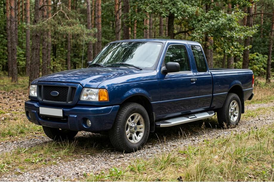 Ford Ranger 2002–2006 Mevsim Grey side steps (2 stuks, aluminium) Image