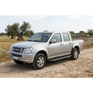 Bosphore Grey side steps (2007-2012, 2 stuks, aluminium) Isuzu D-Max 2002–2011 foto 1