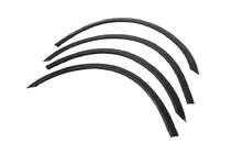 Mercedes E-class W211 2002–2009 Wielkastverbreders (set van 4, zwart, ABS-kunststof) foto 2