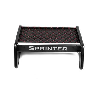 Dashboardplank (1995-2000, zwart met rood stiksel) Mercedes Sprinter W901/902/903/904/905 1995–2006 foto 3