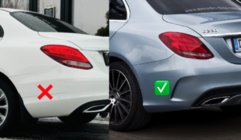 Mercedes C-klasse W205 2014–2021 Bodykit-set met diffuser V1 (AMG C63-designs 2014-2018) foto 2
