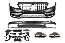 Mercedes C-klasse W205 2014–2021 Bodykit-set met diffuser V1 (AMG C63-designs 2014-2018) foto 1