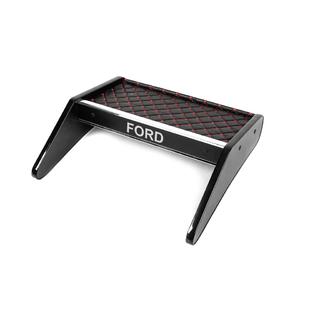 Dashboardplank (zwart met rood stiksel) foto 1