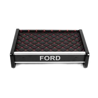 Dashboardplank (zwart met rood stiksel) Ford Transit 1991–2000 foto 2