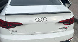 Audi A4 B9 2015–2024 LIP spoiler (1234 Upgrade, zwart) foto 1
