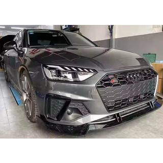 Voorbumper lip spoiler 2021-2023 (zwart) Audi A4 B9 2015–2024 foto 1