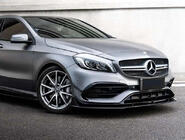 Mercedes A-Klasse W176 2012–2018 Voorbumper lipspoiler (voor AMG-Line / A45 AMG HB 2016-2018, zwart) foto 1