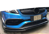 Mercedes A-Klasse W176 2012–2018 Voorbumper lipspoiler (voor AMG-Line / A45 AMG HB 2016-2018, zwart) foto 3