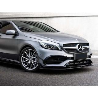Voorbumper lipspoiler (voor AMG-Line / A45 AMG HB 2016-2018, zwart) foto 1