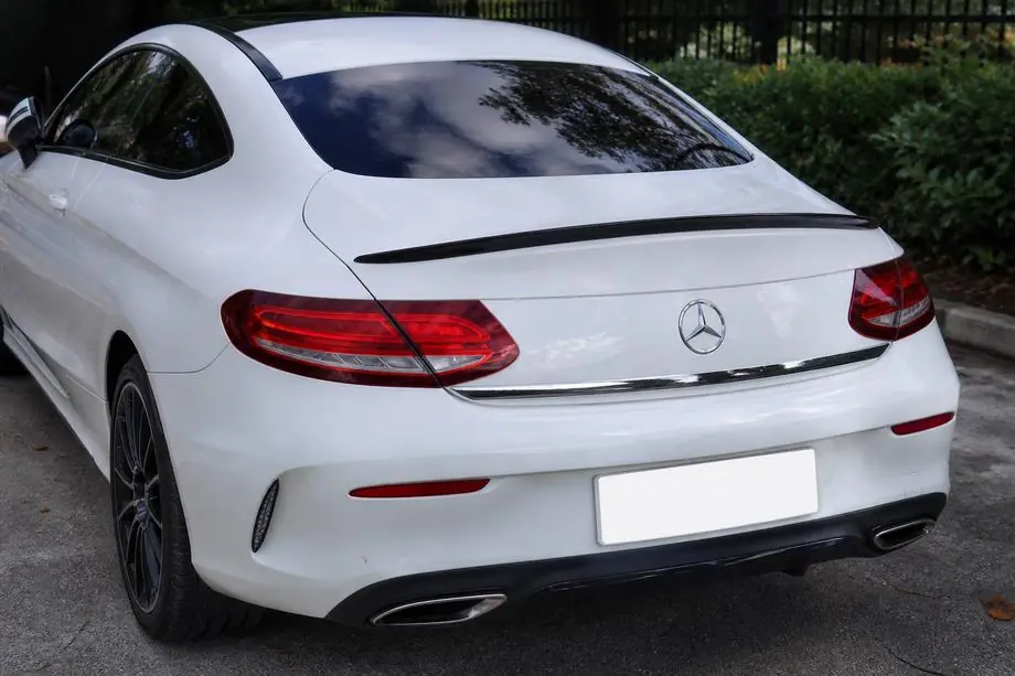 Mercedes C-klasse W205 2014–2021 Spoiler voor Coupe (1234 Upgrade, zwart) Image