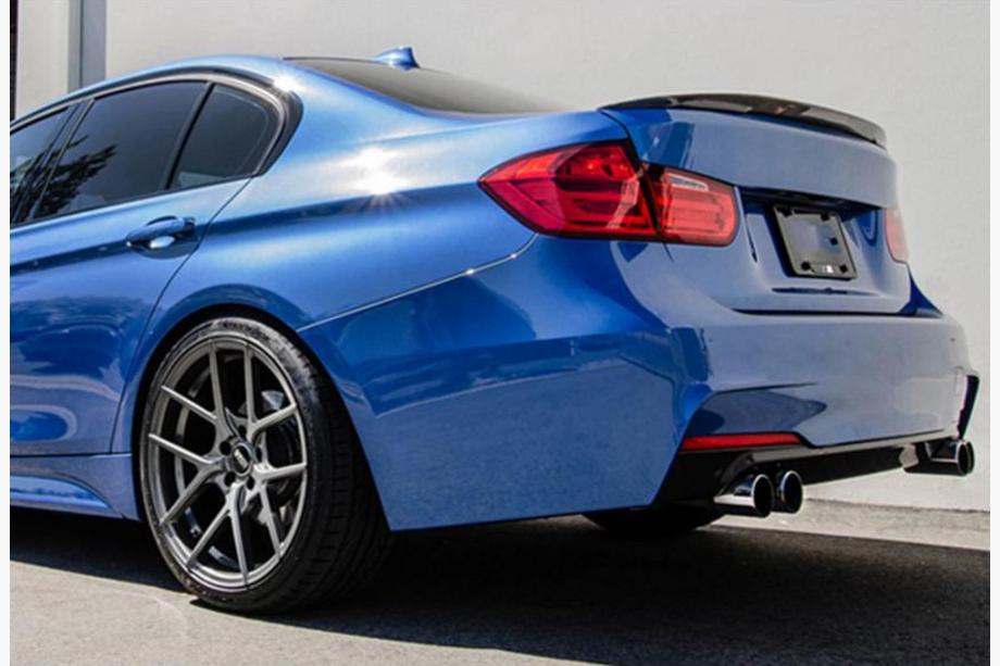 BMW 3 Serie F30/F31 2012–2019 Lipspoiler LIP V2 (1234 Upgrade, zwart) Foto 2