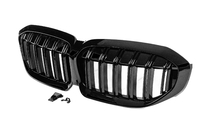 BMW 3 Serie G20/G21 2018– M-Look V2 nierroosters (2018-2022, hoogglans zwart) foto 4