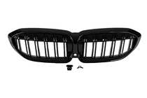 BMW 3 Serie G20/G21 2018– M-Look V2 nierroosters (2018-2022, hoogglans zwart) foto 6