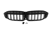 BMW 3 Serie G20/G21 2018– M-Look V2 nierroosters (2018-2022, hoogglans zwart) foto 10