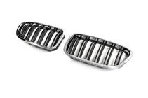 BMW 5 Serie F10/F11 2010–2016 Niergrille set (2 stuks, chroom) foto 1