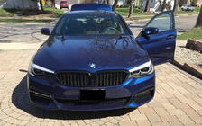 BMW 5 Serie G30/G31 2017–2023 Nieren grille 1 Bar (2017-2020, hoogglans zwart) foto 3