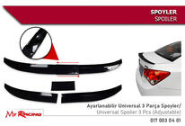 Universele spoiler Niken (115-129 cm, zwart) foto 1