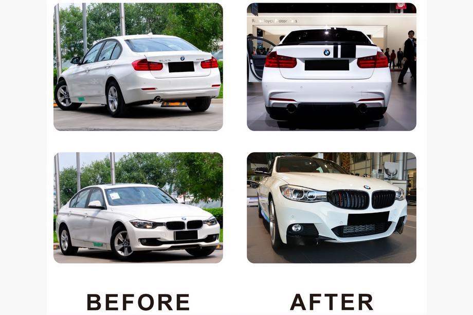 BMW 3 Serie F30/F31 2012–2019 Bodykit set (M-Performance) Enkele uitlaat met uitlaten links en rechts Foto 3