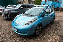 Nissan Leaf 2010–2017 Dakdragers voor glad dak (chroom, set) foto 8
