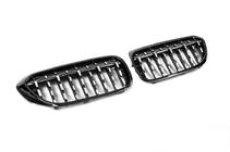 BMW 5 Serie G30/G31 2017–2023 Nierroosters Diamond Silver V2 (2017-2020, zwarte omlijsting) foto 4