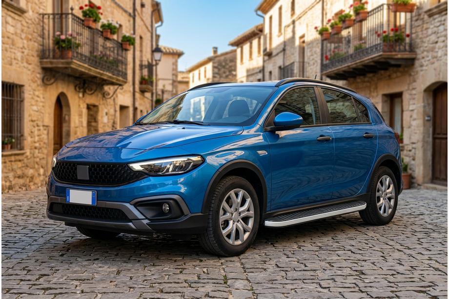 Fiat Tipo Cross 2021– Side steps Tayga Grey (2 stuks, aluminium) Image