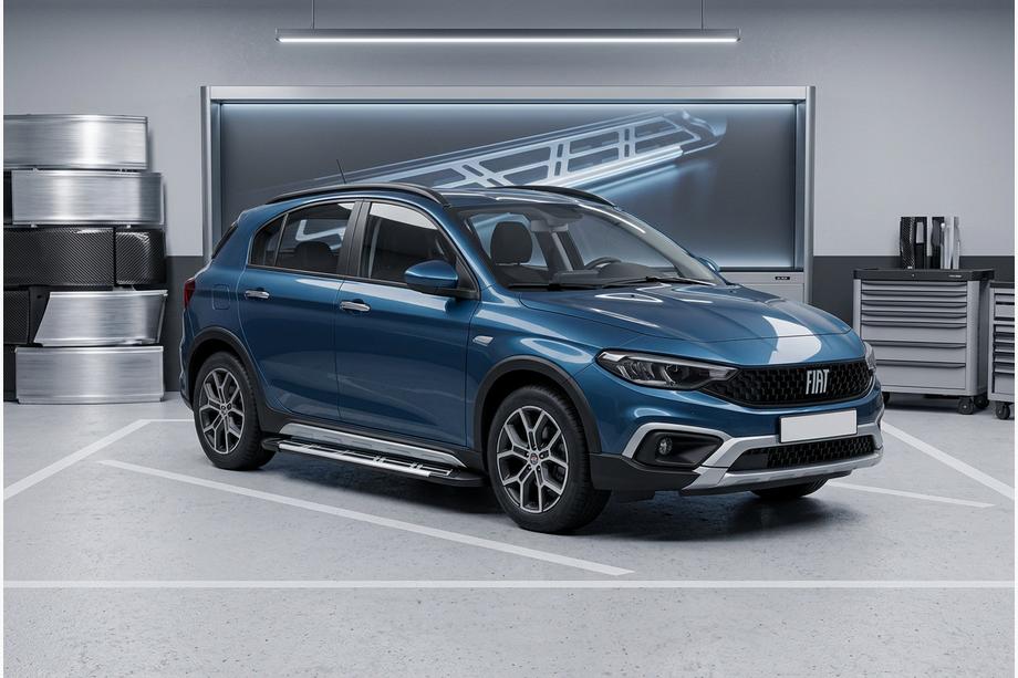 Fiat Tipo Cross 2021– Sunrise side steps (set van 2, aluminium) Image