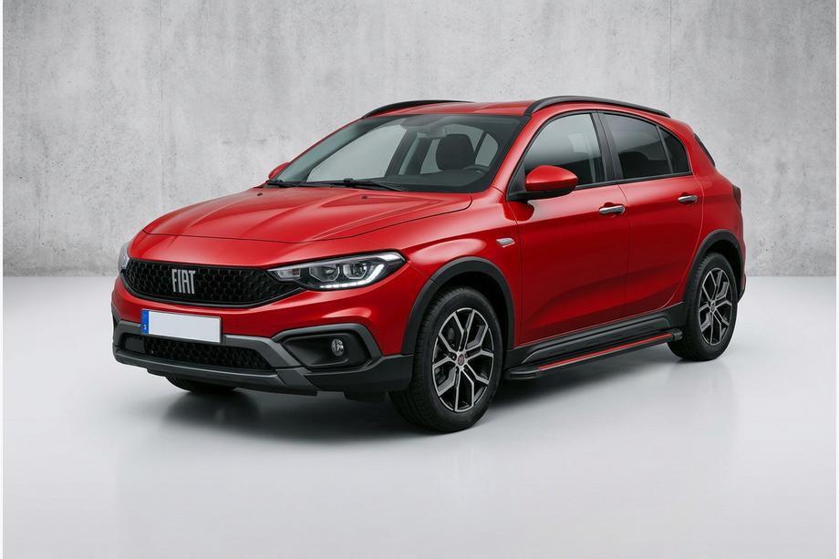 Fiat Tipo Cross 2021– Side steps Maya Red (2 stuks, aluminium) Image