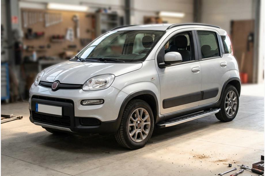 Fiat Panda 2011–2023 Fullmond side steps (2 stuks, aluminium) Image