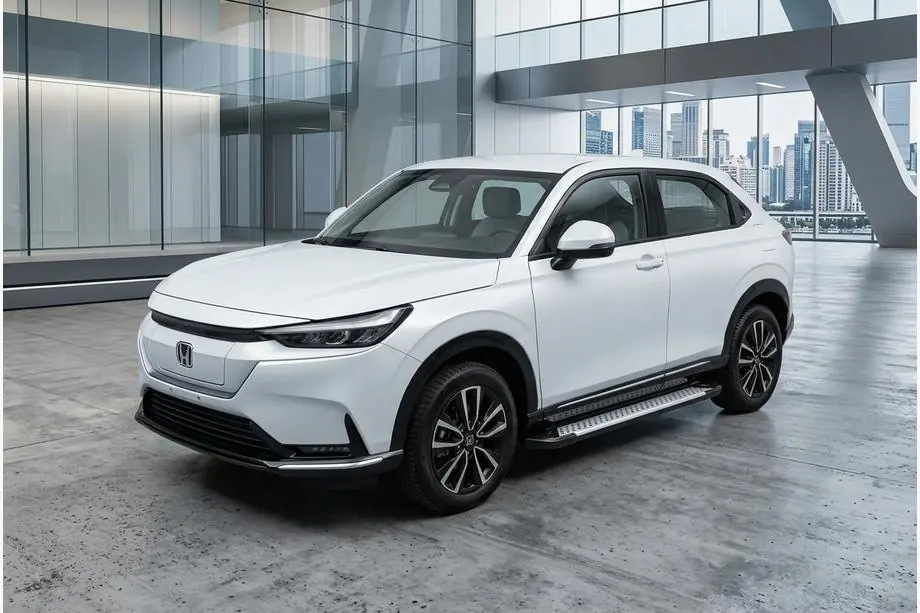 Honda HR-V 2021– Side steps Allmond Grey (set van 2, aluminium) Image
