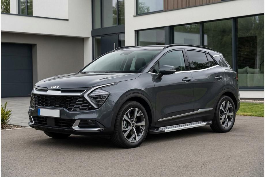 Kia Sportage 2021– Zijdrempels Vision New Grey (set van 2, aluminium) Image
