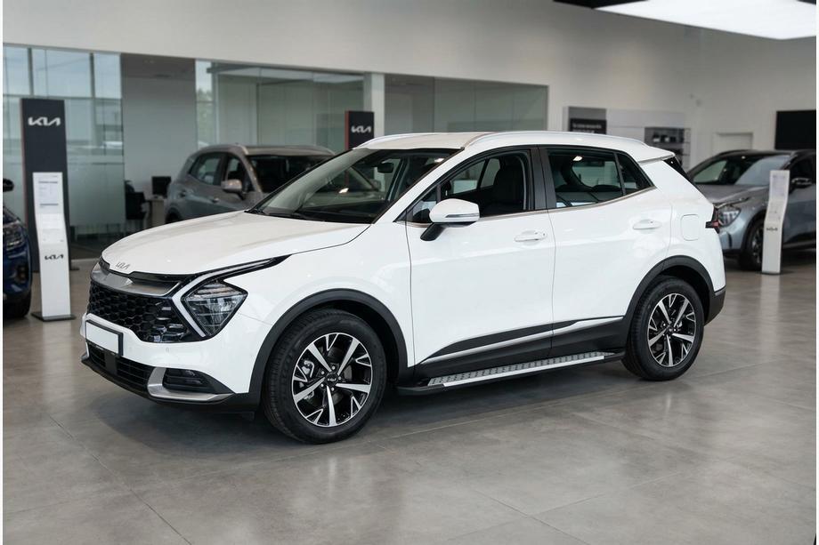 Kia Sportage 2021– Side steps Allmond Grey (set van 2, aluminium) Image