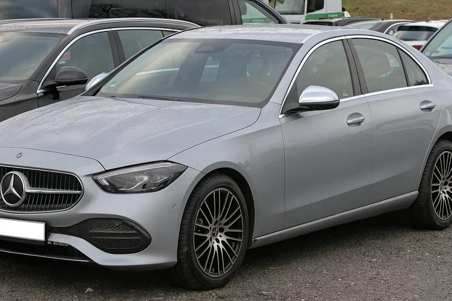 Mercedes C-klasse W206 2022– RVS spiegelkappen (set van 2) Image