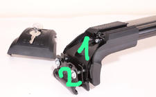 Dakdragers voor geïntegreerde dakrails, afsluitbaar Strong V2 (2 stuks) tot 120 cm, zwart foto 26