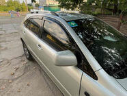Lexus RX 2003–2009 Turkse chromen dakrails Kunststof voetjes foto 2