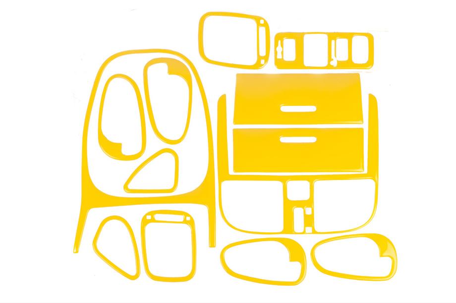 Mitsubishi Carisma 1995–2004 Dashboardpanelen afdekkappen 1999-2003 (geel) Image