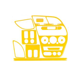 Dashboardpanelen afdeklijsten 1997-2001 (geel) Peugeot 306 1993–2001