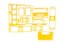 Toyota Corolla 1998–2002 Dashboardpanelen 2000-2002 (gele kleur) foto 1