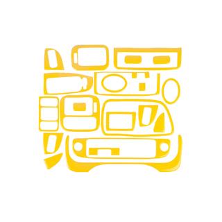 Dashboard sierlijsten (geel)