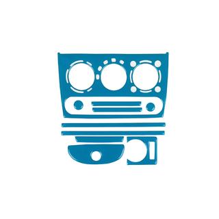 Dashboardpanelen (blauw) Opel Tigra 1994–2001