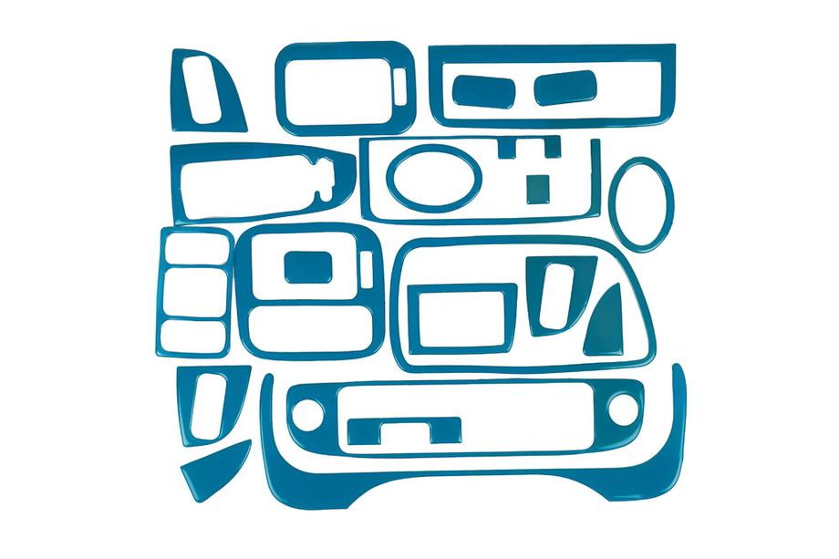 Honda Civic 1995–2001 Dashboardpanelen (blauw) Image