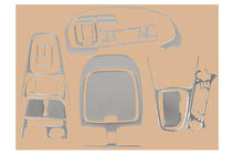 Nissan Almera N16 2000–2006 Dashboard sierlijsten 00-03 (aluminium) foto 1