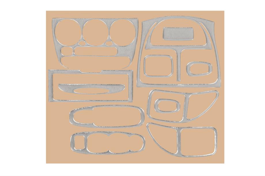 Hyundai Accent 2000–2006 Dashboard sierlijsten (aluminium) Image