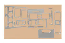 Toyota Corolla 1998–2002 Dashboardpanelen afdekset 2000-2002 (aluminium) foto 1