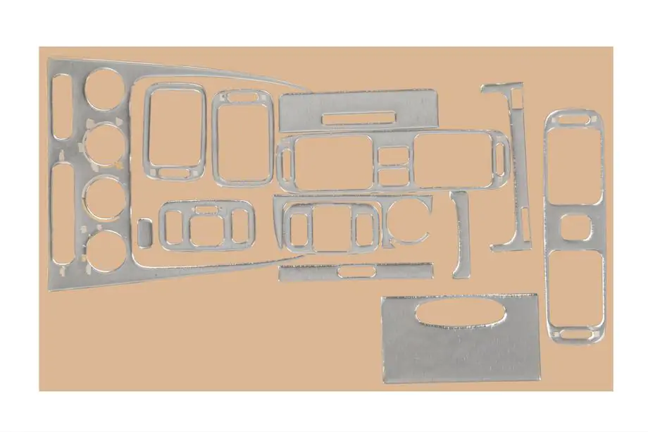 Toyota Corolla 1998–2002 Dashboardpanelen afdekset 2000-2002 (aluminium) Image